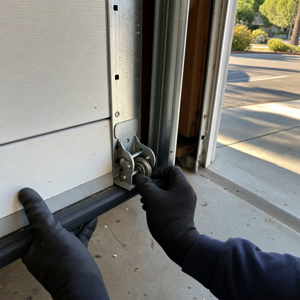 Garage door roller adjustment by a professional in Santa Monica, CA